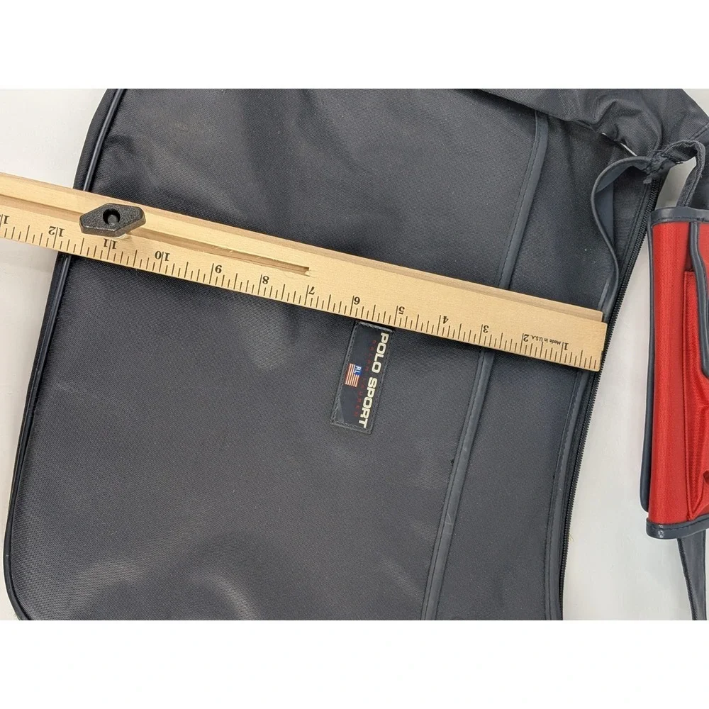 4 SLOTS!😍Vtg Y2K Polo Sport Ralph Lauren Messenger Shoulder Strap CrossBody Bag